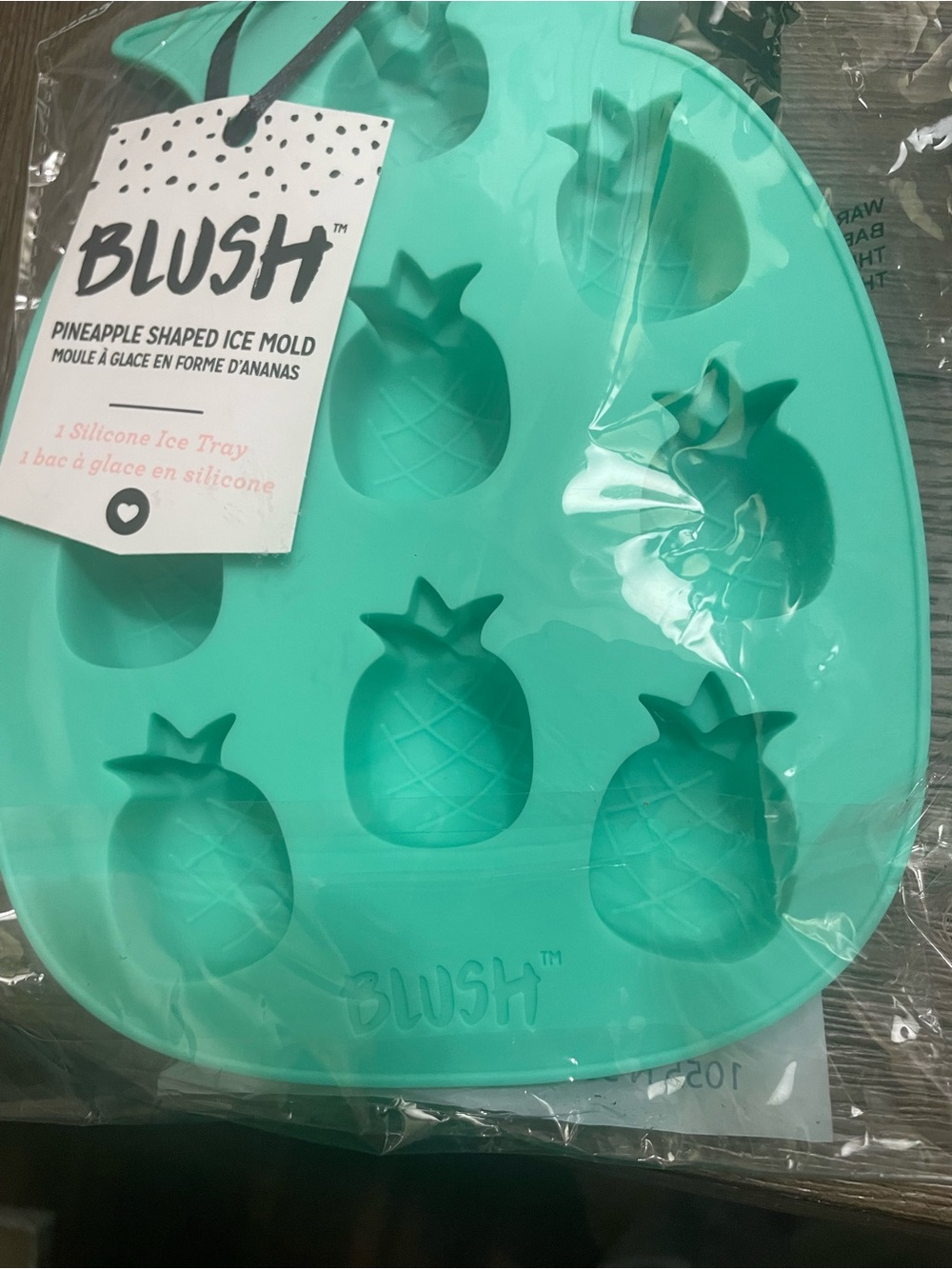 Blush Silicone Pineapple Shaped Ice Mold Tray